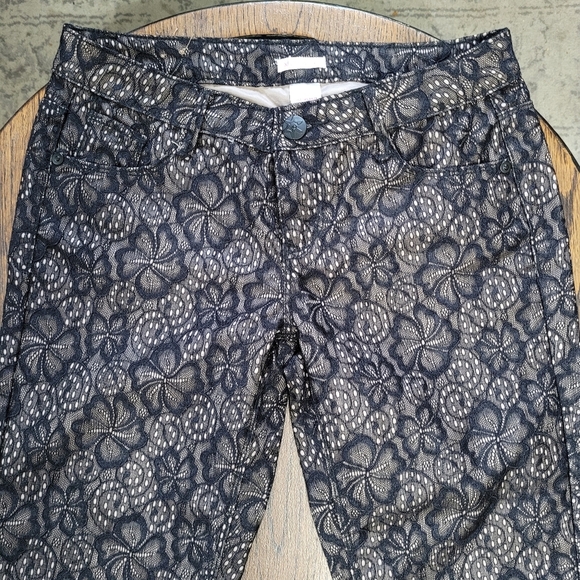 Xhilaration Black Lace Straight Leg Pants Size Junior's 7 - Picture 3 of 12